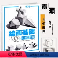[正版]敲门砖绘画基础2000例几何形体 素描基础几何石膏体临摹范画入门自学美术辅导书单体组合石膏体高考联考艺考描画册