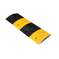 翌嘉YJ5011410 橡胶减速带道路公路汽车停车场限速缓冲橡胶减速带 人字纹 1000*350*50