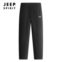 JEEP SPIRIT新款中高腰秋季薄款运动裤男士长裤宽松休闲男款裤子