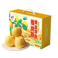 陕西洛川维纳斯黄金苹果优选礼盒带提手 苹果水果