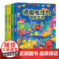 德国专注力训练大书全套12册 儿童专注力思维逻辑训练书找不同迷宫书