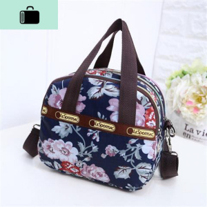 中年女包包休闲尼龙手提包中老年斜挎包时尚百搭单肩妈妈小花布包NEW LAKE