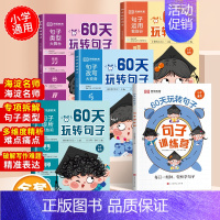 [联系客服有惊喜]5册 60天玩转句子 小学通用 [正版]60天玩转句子全套5册小学生语文句子专项训练优美句子积累大全举