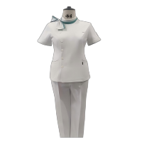 伟月护士服(夏)套装-领结款