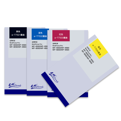 e代经典 T7534墨盒黄色 适用爱普生WF6093/6593/8093/WF-8593打印机墨盒