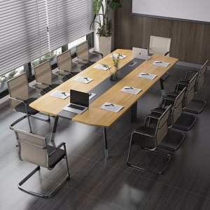慧采云 办公家具简易会议桌简约现代职员办公桌拼接洽谈桌培训桌长桌2.2m