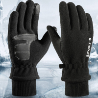 运动手套户外冬季男骑行滑雪登山电动自行车秋冬天加厚摇粒绒保暖