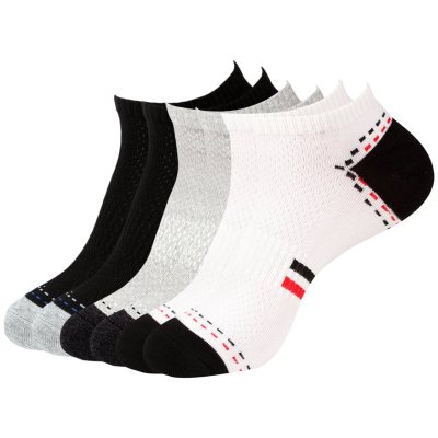 Mawcha6双装男士棉袜薄款男士短袜子时尚透气男短袜运动休闲男袜6双装
