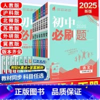 ❤[三本]语文+数学+英语-人教版 九年级上 [正版]2025版初中九年级下册上册数学青岛版物理沪粤语文英语政治历史人教