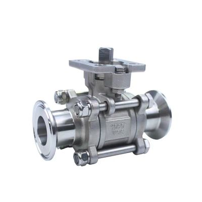 盛京联硕 不锈钢三片式高平台快装球阀DN80卡盘106 (304材质)台