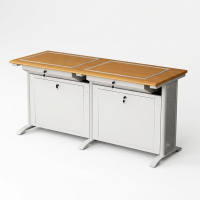 海铁科技双人位翻转电脑桌160*60*75cm/张