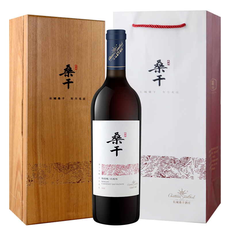 中粮长城桑干酒庄葡萄酒 桑干 珍藏级梅鹿辄赤霞珠干红 2012新版木盒