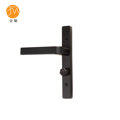 金魅 玻璃门锁 黑色125孔配小25锁舌 个