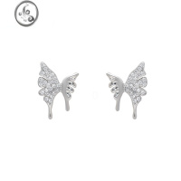 JiMi「梦幻之境」精致蝴蝶耳钉蚊香盘耳夹女无耳洞耳饰气质高级感耳环