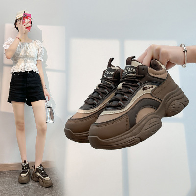 ins韩版新款老爹鞋女秋季学生跑步运动厚底增高休闲鞋女