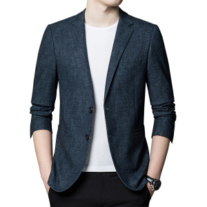 西装男秋冬新款韩版弹力男式休闲小西装男士修身西服外套