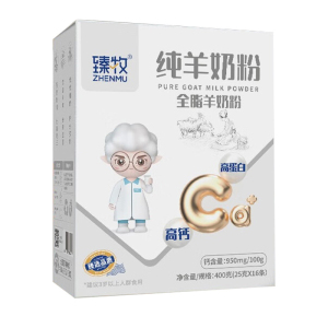 臻牧全脂纯羊奶粉成人学生女士儿童中老年羊奶粉400g*1盒