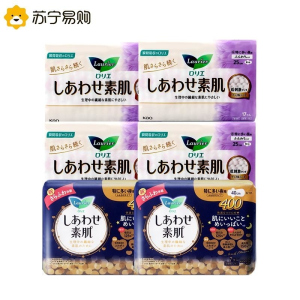 花王卫生巾 kao素肌敏感肌适用姨妈巾F系列日夜用组合装
