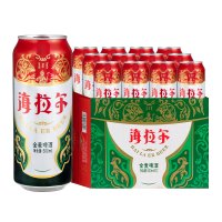 雪花 内蒙古呼伦贝尔 海拉尔啤酒 9度 500mI*12罐 无纺布提手纸箱