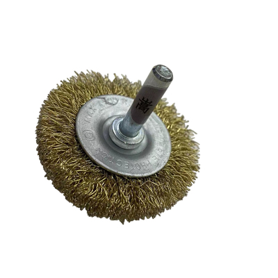 嵩源带柄钢丝刷磨头 平钢丝刷磨头 打磨头 去锈磨头 6*50mm/个