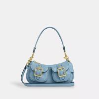 COACH女包多口袋设计单肩包Ashton Shoulder Bag宽肩带可调斜挎包