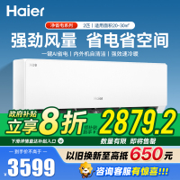 海尔(Haier)空调净省电2匹新一级能效省电壁挂式卧室空调挂机 KFR-48GW/E1-1