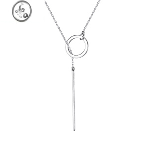 JiMi网红项链女简约时尚配饰长款颈链日韩ins 欧美镀金钛钢百搭锁骨链