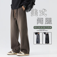 秋冬男士新款高街直筒百搭休闲裤子男宽松户外长裤裤美式爸爸