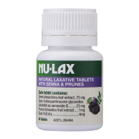 NuLax加强版西梅味乐康片40粒/瓶装 澳洲原装进口 膳食营养补充剂 排宿便滋润肠胃 香港/保税随机发,效期26.10