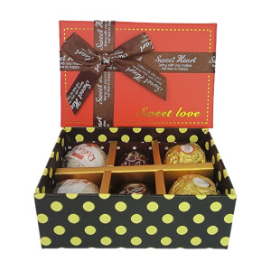 费列罗巧克力FerreroRocher费列罗榛果威化巧克力喜糖巧克力6粒装蝴蝶结纸盒礼盒装