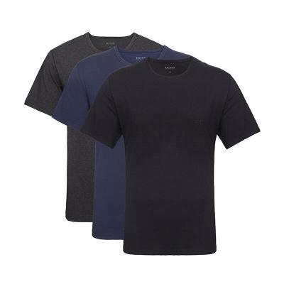 HUGOBOSS雨果博斯奢侈品男款棉质圆领短袖T恤三件套装50325887