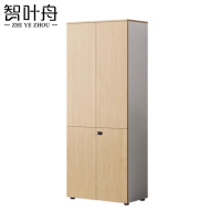 智叶舟办公文件柜两门80*40*200cm台