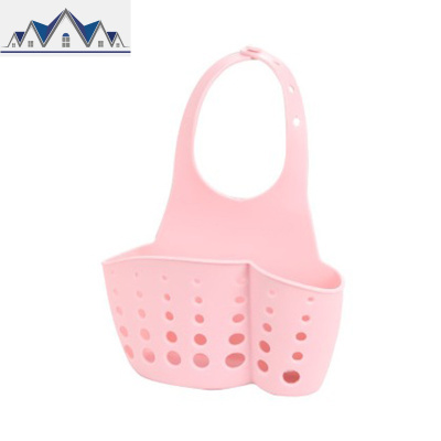 厨房水沥水篮抹布海绵收纳挂篮创意塑料沥水架水龙头可调节挂篮 三维工匠收纳层架