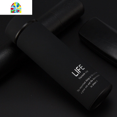 保温杯男刻字不锈钢商务大容量水杯女便携带滤网定制印LOGO FENGHOU 酒红色350ML