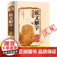 [醉染正版]正版说文解字国学许慎原版540部首篆书字注解精装大字本 图解详析今释正版全版说文解字大全集注解译文无删减小学