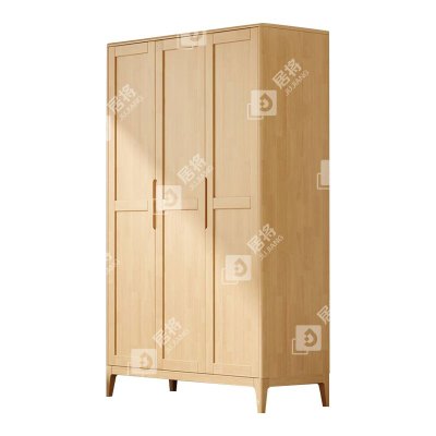 居将 JJ4031132 简约实木衣柜三门收纳柜