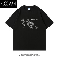 HLCOMAN聖かまってちゃん圣放逐乐队摇滚短袖T恤男女同款圆领体恤衫