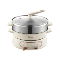 美的(Midea)电火锅MC-HGE28家用电煮锅分体式火锅4.5升1500W大功率