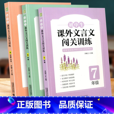 7-9年级闯关训练 [正版]初中生生课外文言文闯关训练七八九年级上册下册通用专项同步训练强化练习册文言文阅读理解书籍文言