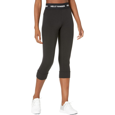 Helly Hansen女运动长裤舒适透气保暖防风3/4裤腿羊毛混纺户外健