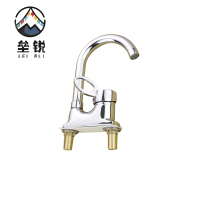 垒锐双柱冷热水龙头 4分 个