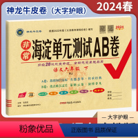 语文(人教版) 六年级下 [正版]2024春非常海淀单元测试AB卷六年级下册语文人教版RJ 小学6年级同步单元阶段素养评