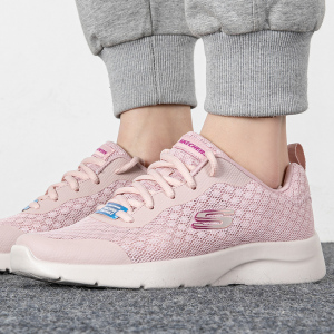 Skechers斯凯奇女鞋新款网面透气跑步鞋轻便缓震运动休闲鞋149542-MVE ZP