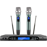 惠度(HuiDu)专业无线一拖二手持话筒麦克风 QH-802(销售单位:套)
