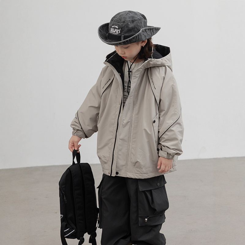 男童冲锋衣三合一秋冬款新款大男孩冬装痞帅冬季儿童工装外套