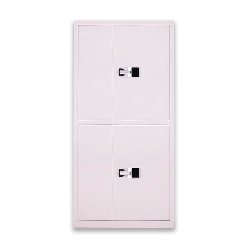 尔迈 钢制档案柜保密柜灰白色通双节国保锁内二斗保密柜