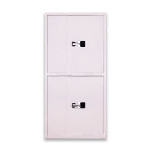 尔迈 钢制档案柜保密柜灰白色通双节国保锁内二斗保密柜 通双节保密柜（国宝锁）