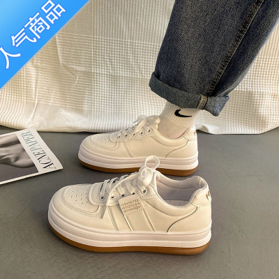 SUNTEK春秋新款2023小白帆布板鞋女大头ulzzang小众百搭运动厚底ins潮鞋