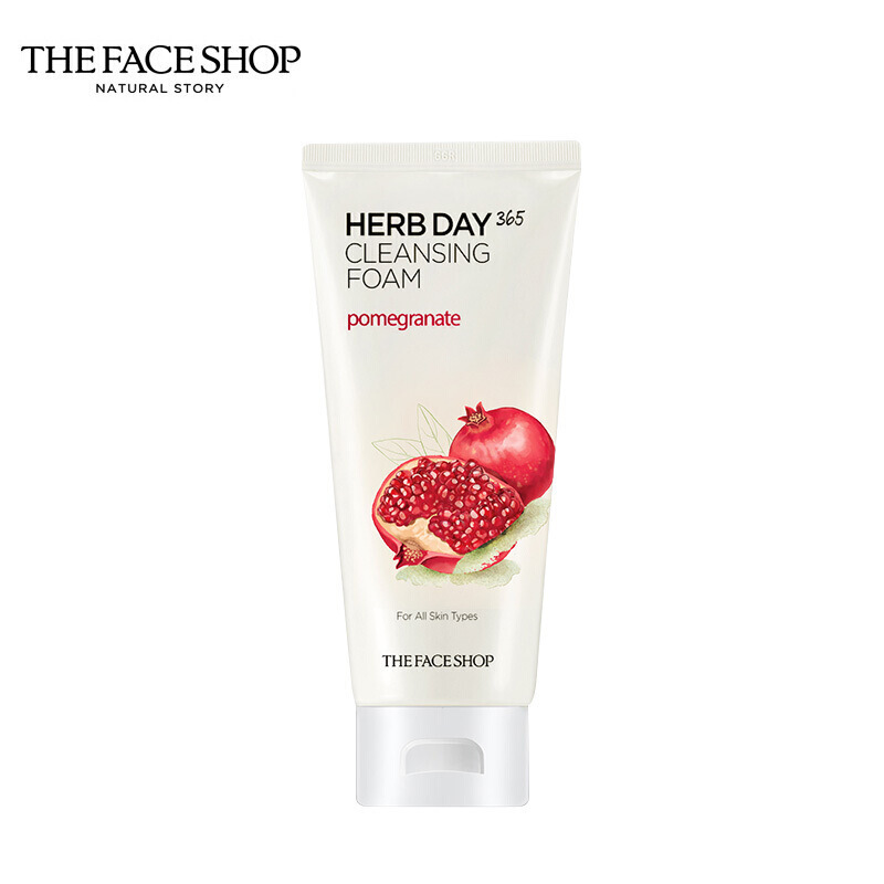 THE FACE SHOP 菲诗小铺 每日草本石榴泡沫洁面膏洗面奶 170g