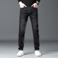 金盾(KIN DON)高端男士牛仔裤秋冬款新款直筒修身弹力裤子休闲商务免烫长裤潮